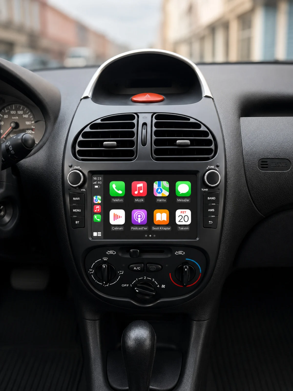 Peugeot 206 için Peugeot 206 Orijinal Görünüm Android Multimedya