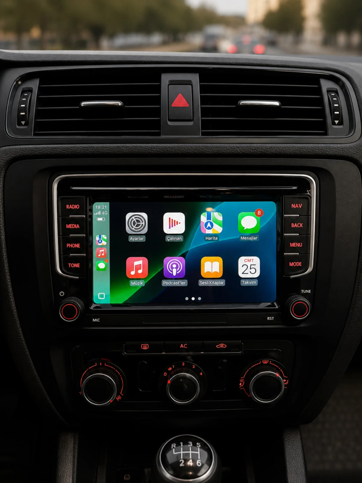 Volkswagen Jetta için Volkswagen Jetta Android Multimedya (8/128 GB)